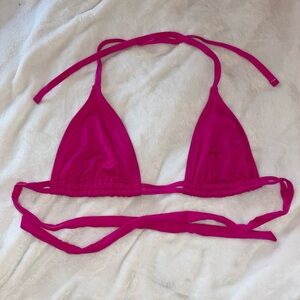 Hot pink bikini top